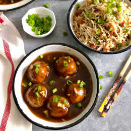 Veg Manchurian + Fried Rice Combo-Railofy